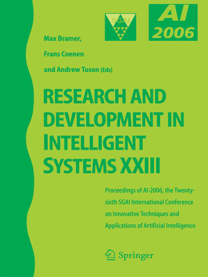 cover image of Research and Development in Intelligent Systems XXIII
